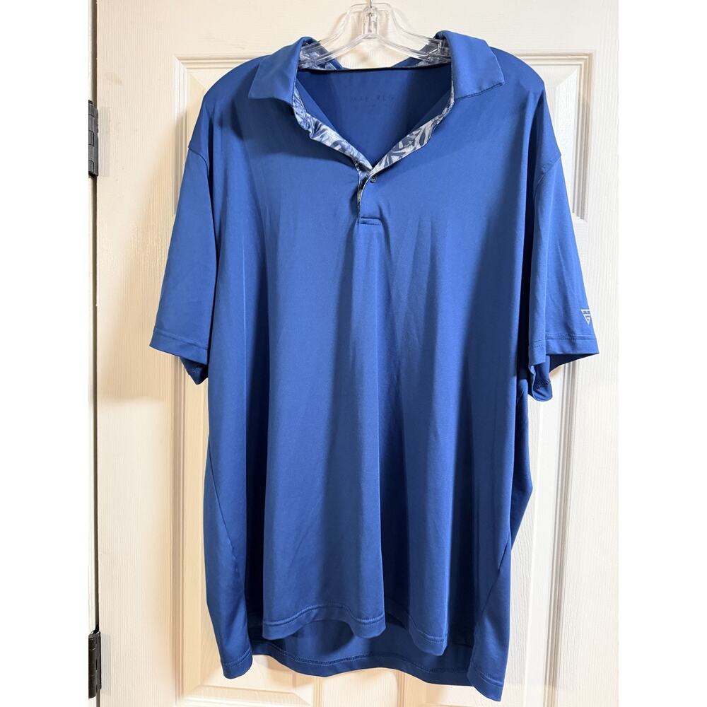 2 Men's Mael Reg Polo Shirts - Blue and Green Size XL
